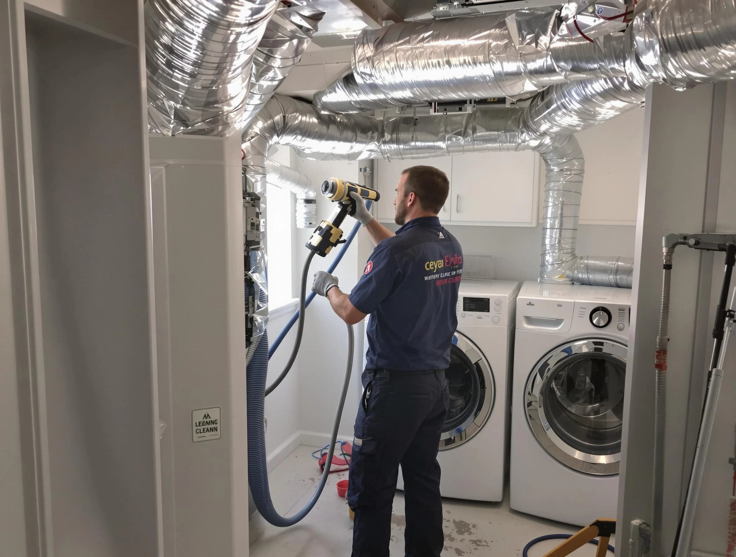 Mableton Dryer Vent Cleaning specialist using advanced equipment for thorough duct cleaning in Mableton