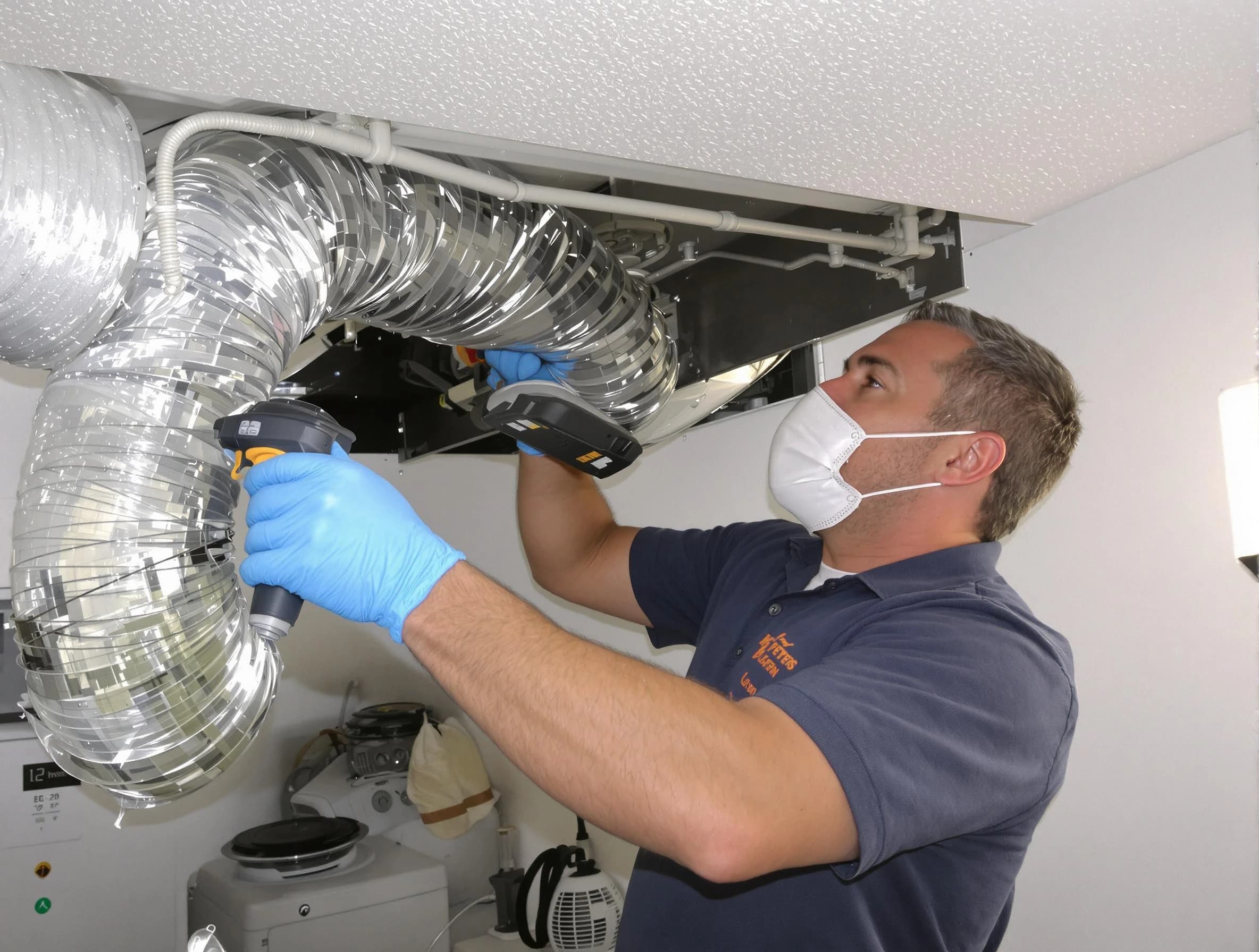 Mableton Dryer Vent Cleaning professional performing thorough residential dryer vent cleaning in Mableton