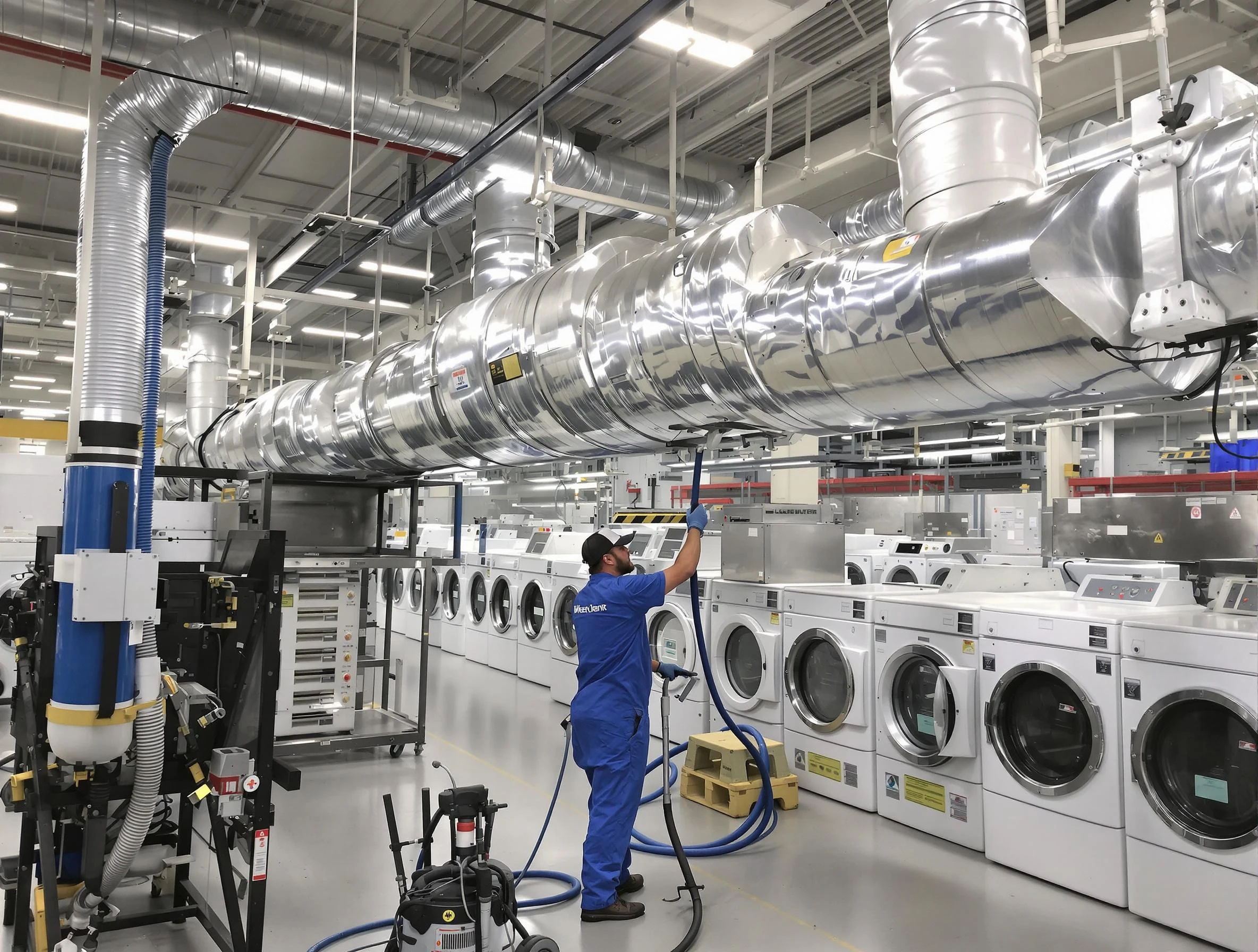 Mableton Dryer Vent Cleaning team performing heavy-duty industrial dryer vent cleaning in Mableton